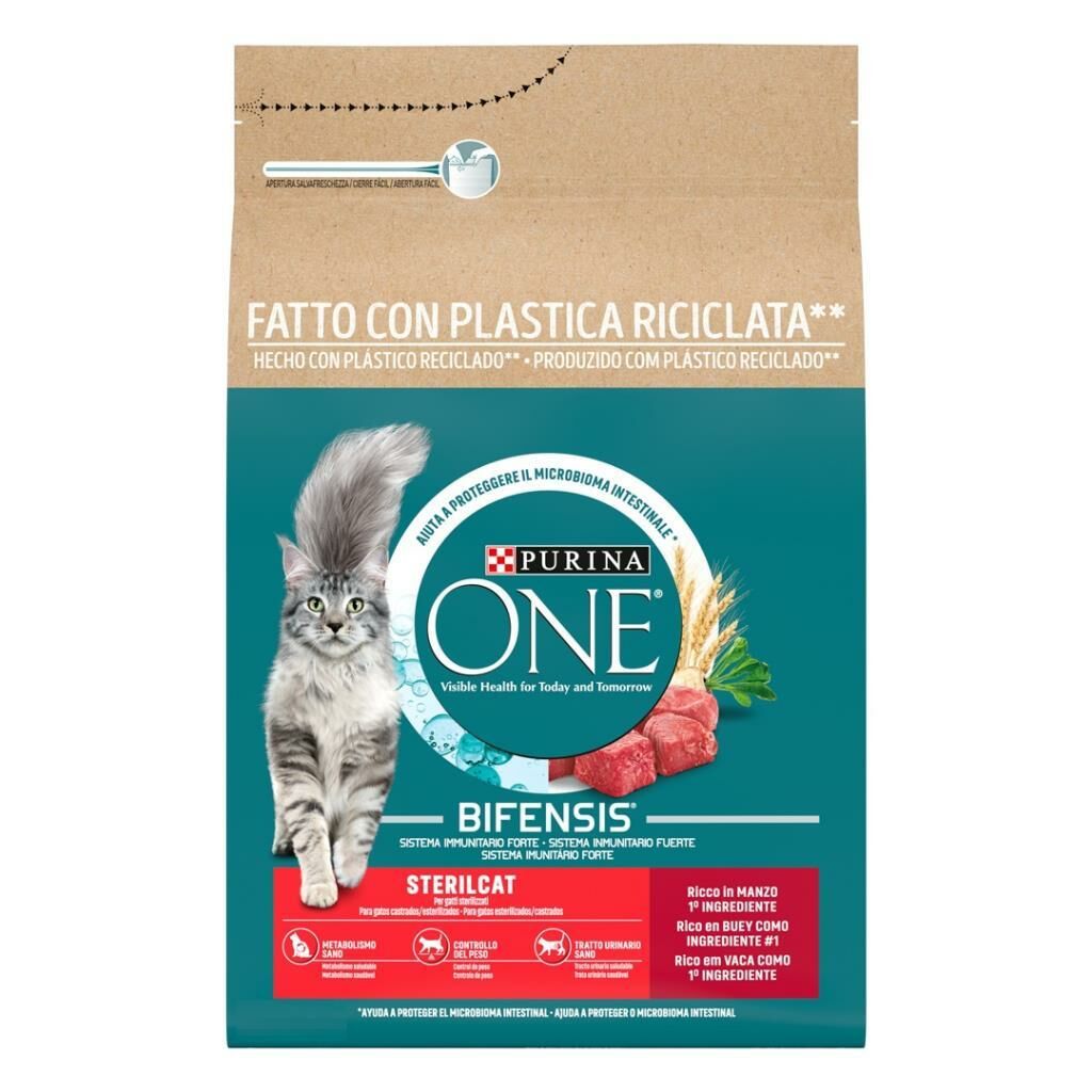 Purina One Sığır Etli Kısırlaştırılmış Yetişkin Kedi Maması 800 Gr