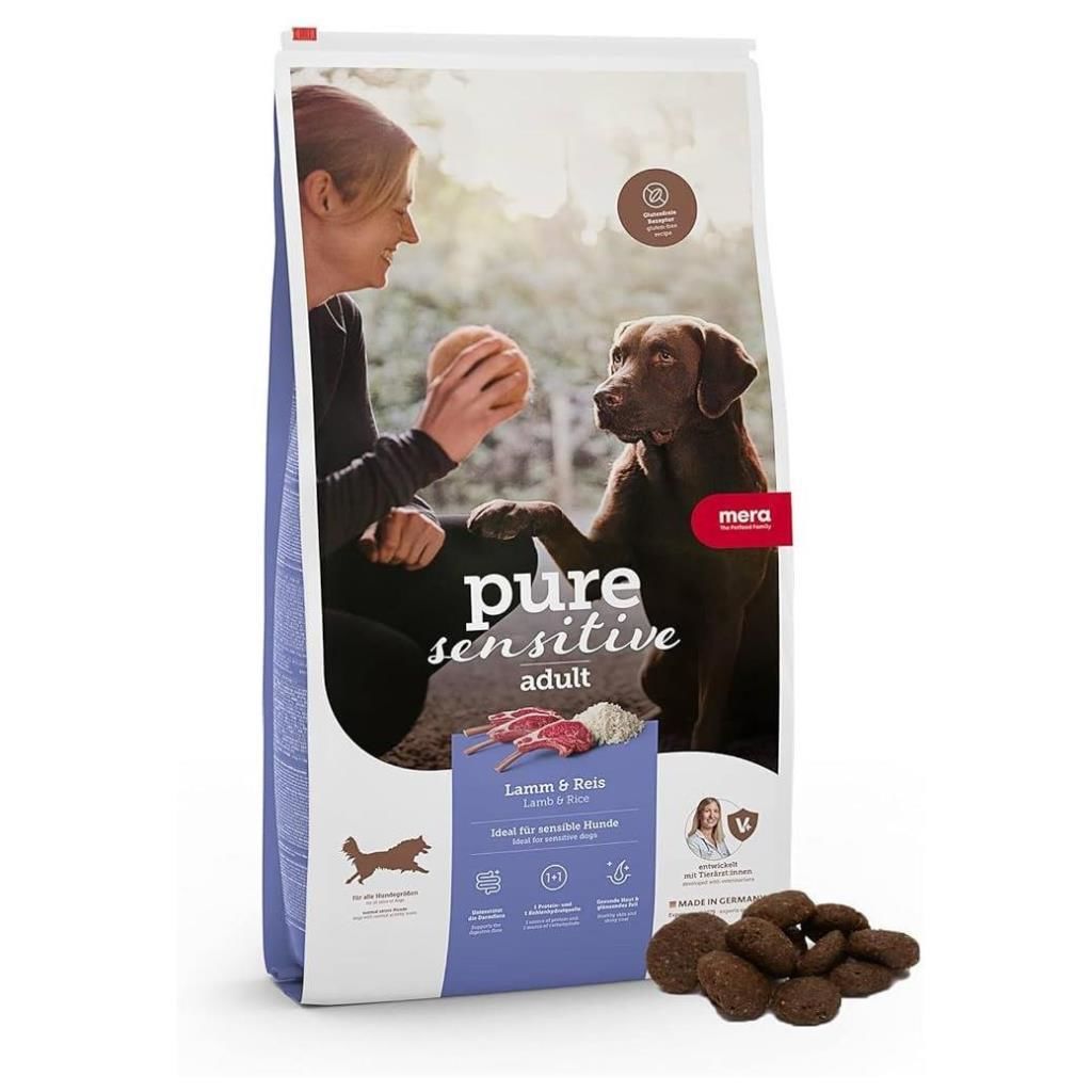 Mera Pure Sensitive Lamb Rice Kuzulu Yetişkin Köpek Maması 14 Kg Bonus Paket