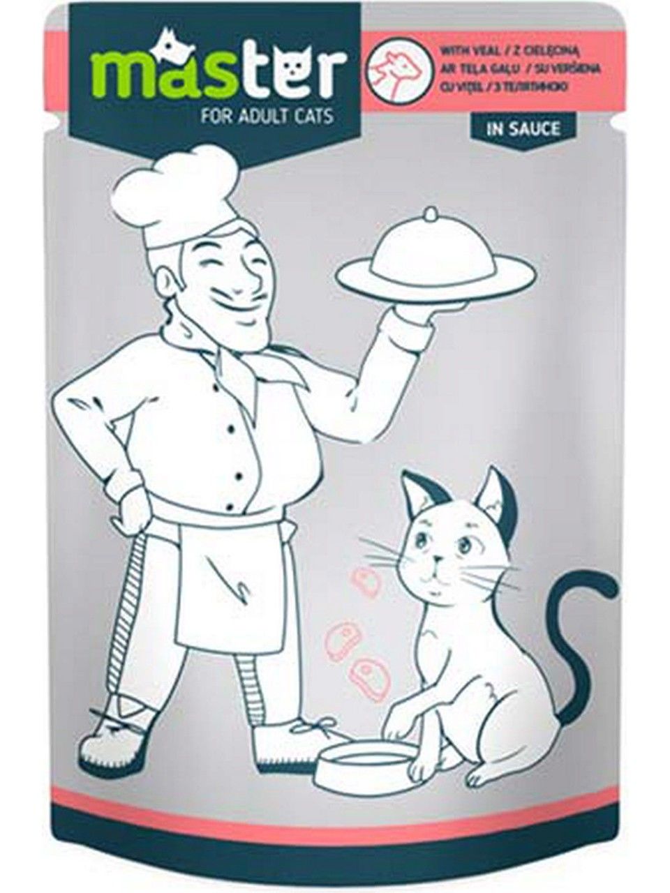 Master Pouch Dana Etli Yetişkin Kedi Konservesi 80gr