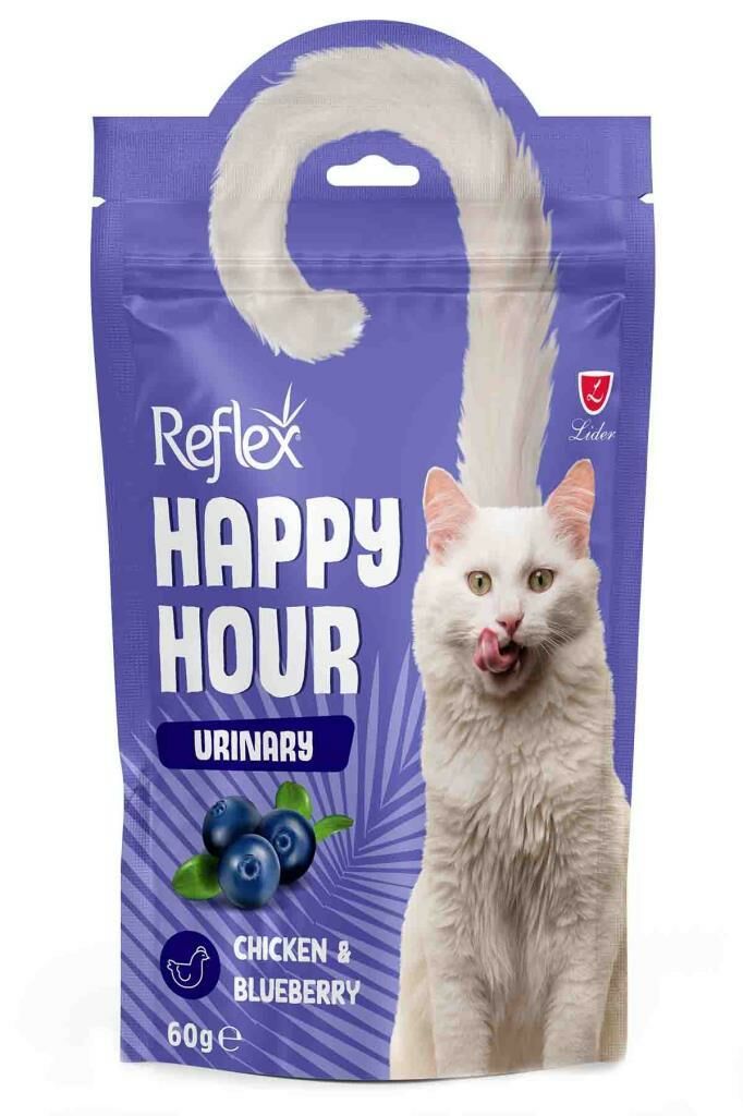 Reflex Happy Hour İdrar Yolu Destekleyici Tavuklu Kedi Ödül Maması 60 Gr