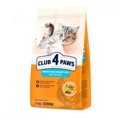 Club4Paws Sensitive Digestion Tavuklu Yetişkin Kedi Maması 2 Kg