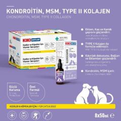 Kiki Excellent Kedi & Köpek Glukozamin, Kondroitin, Type II Kolajen, MSM 50 Ml
