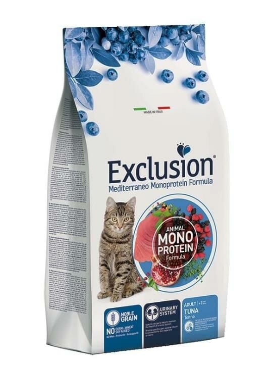 Exclusion Monoprotein Ton Balıklı Düşük Tahıllı Yetişkin Kedi Maması 12 Kg