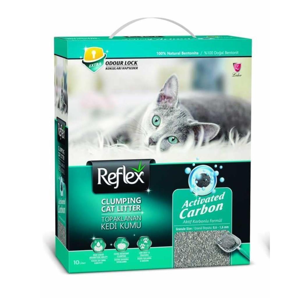 Reflex Aktif Karbonlu Süper Hızlı Topaklanan Kedi Kumu 10lt