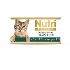 Nutri Tahılsız Hindi Etli ve Tavşan Etli Kedi Konservesi 85 Gr