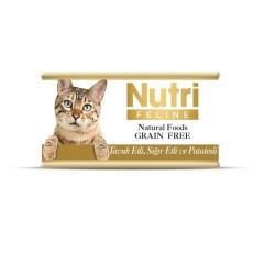 Nutri Tahılsız Tavuk Etli, Sığır Etli ve Patatesli Kedi Konservesi 85 Gr