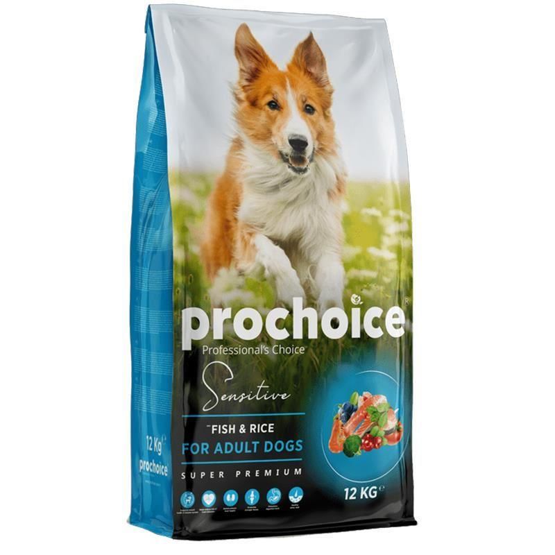 ProChoice Sensitive Balık ve Pirinçli Hassas Derili Köpekler için Yetişkin Köpek Maması 12 kg