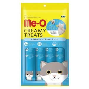 Me-O Creamy Treats Tavuklu ve Ciğerli Likit Kedi Ödülü 60 gr