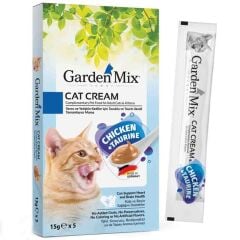 Garden Mix Taurin ve Tavuklu Krema Kedi Ödül Maması 15gr (5'li)