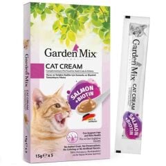 Garden Mix Biyotin ve Somonlu Krema Kedi Ödül Maması 15 gr (5'li)