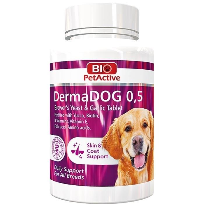 Bio Pet Active Dermadog Brewers Deri ve Tüy Destekleyici Vitamin 150 Tablet