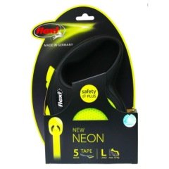 Flexi New Neon L 5M Şerit Köpek Gezdirme Tasması