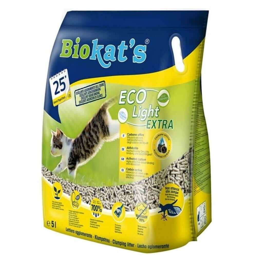 Biokat's Aktif Karbonlu Peletet-kedi-kumu-eco-light-extra-5-lt-21240 Kedi Kumu Eco Light Extra 5 Lt