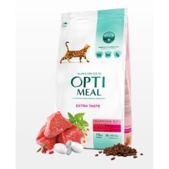 Optimeal Extra Taste Seçiçi Kediler için Dana Etli Yetişkin Kedi Maması 10kg