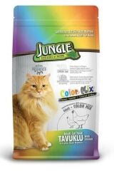 Jungle Color Mix Tavuklu Kedi Maması 15 kg