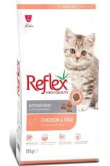 Reflex Kitten Tavuklu ve Pirinçli Yavru Kedi Maması 10 Kg