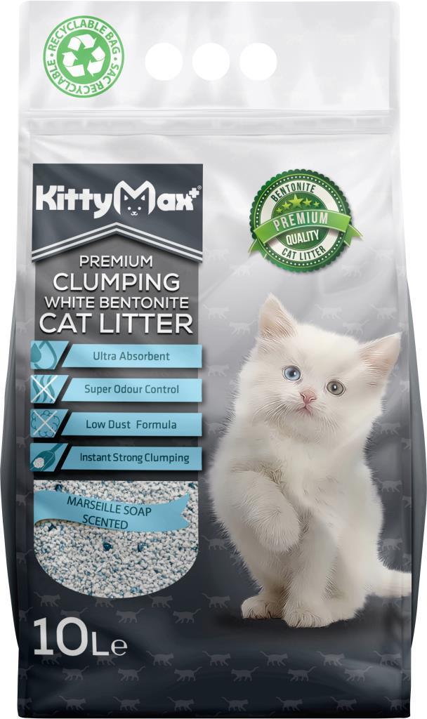 Kittymax Marsilya Sabunlu İnce Taneli Kedi Kumu 10 Lt