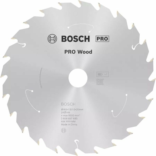 BOSCH 160x20x1,5 mm 24 Diş PRO Wood Ahşap Elmas Daire Testere Bıçağı