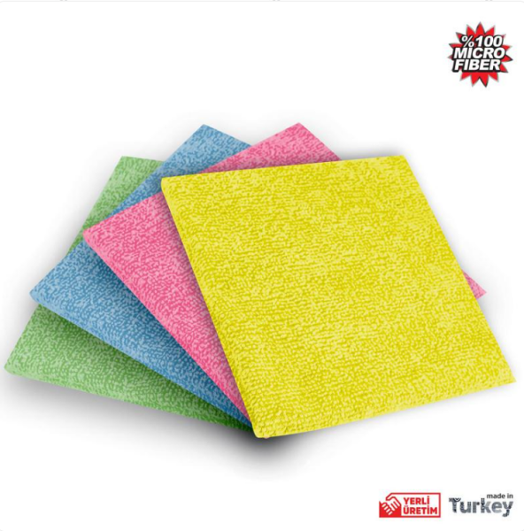 AUTOMIX 4 Parça Burmalı Mikrofiber Bez (040.07.009498)