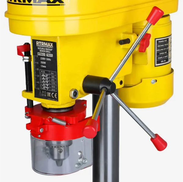 Rtrmax Rtm613 Sütunlu Matkap 350W 13Mm Bakır Sargı
