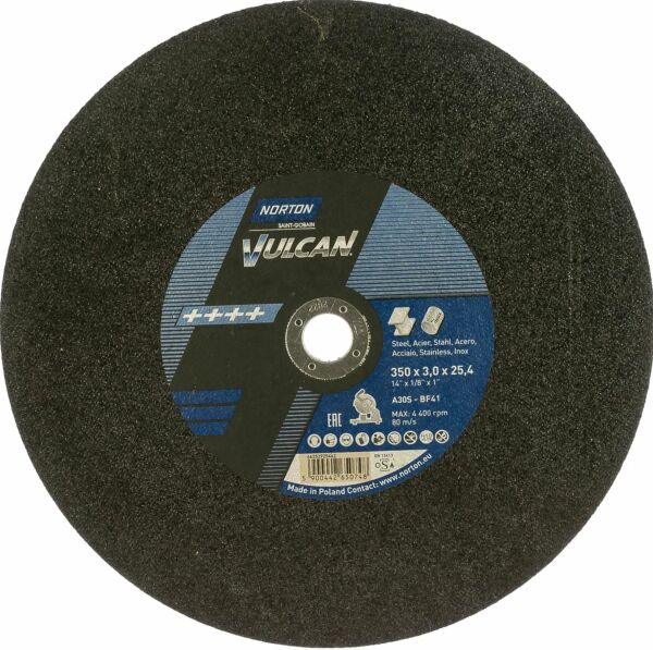 NORTON Vulcan 350 mm Metal Profil Kesme Taşı (66252925462)