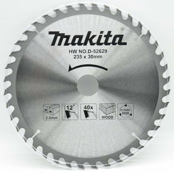 MAKİTA D-52629 Daire Testere 235x2.5x30 40 Diş Ahşap