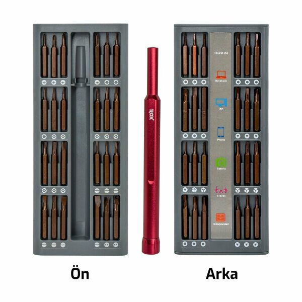 ROX Elektronikçi Tornavida Seti 49 Parça (153ROX0157)