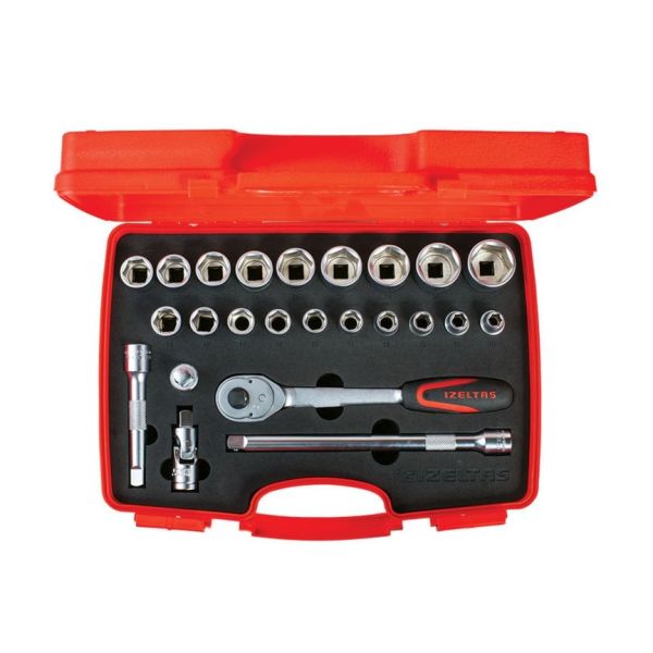 İzeltaş- 1/2'' Altı Köşe Lokma Anahtar Takımı 24 Parça - 1113002024