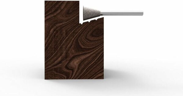 KUTZALL DTX-38-EC Ekstra Kalın Diş Dovetail Törpü (3.1 mm Sap)