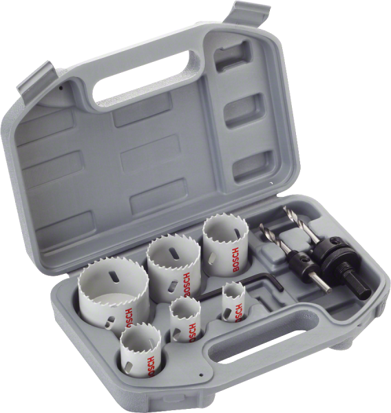 BOSCH 9 Parça HSS-Bimetal Panç - Delik Açma Testere Seti Ahşap ve Metal için