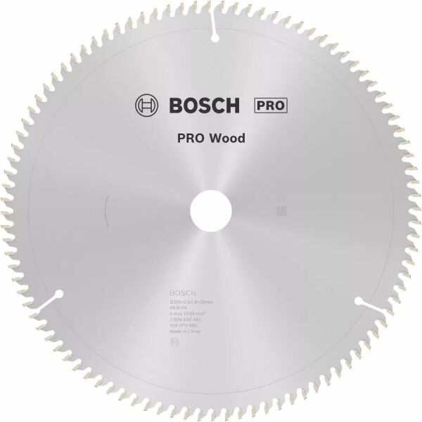 BOSCH 305x30x2,5 mm 96 Diş PRO Wood Ahşap Elmas Daire Testere Bıçağı(2608640442)