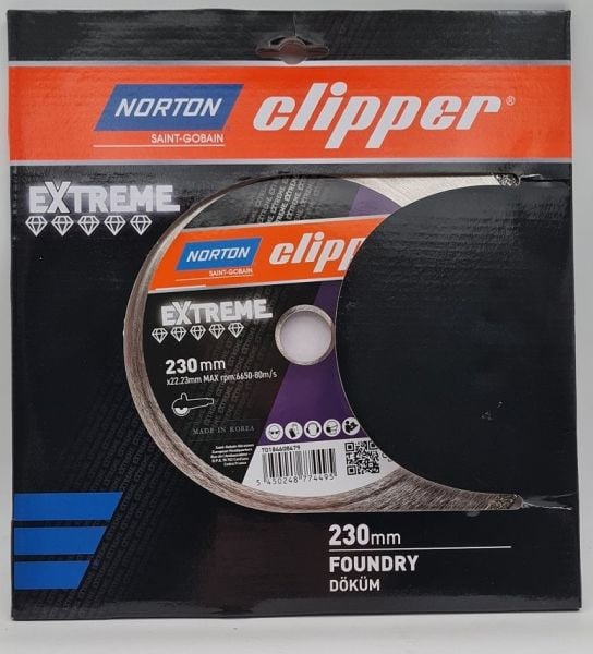 NORTON Clipper Extreme Foundry 230 mm Döküm Kesme Taşı Elmas Testere