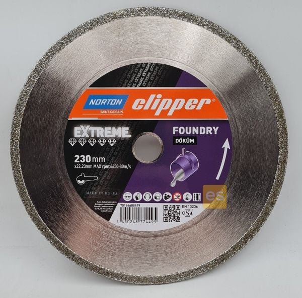 NORTON Clipper Extreme Foundry 230 mm Döküm Kesme Taşı Elmas Testere