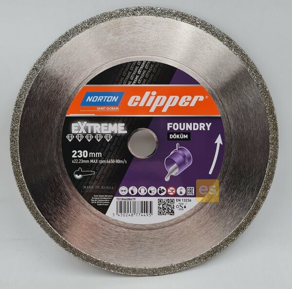 NORTON Clipper Extreme Foundry 230 mm Döküm Kesme Taşı Elmas Testere