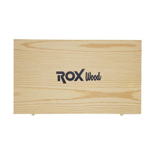 ROX Wood 12 Parça El Tipi Ahşap Oyma Seti (Ahşap Kutulu) 15399092