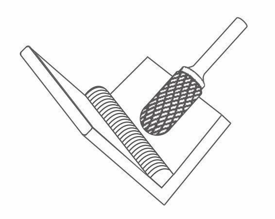 NEXON C Tipi Yuvarlak Başlı Silindir Elmas - Karbür Kalıpçı Freze Ucu 4.0 mm (Dremel Uyumlu)