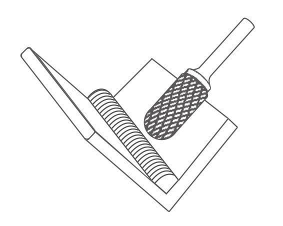 NEXON C Tipi Yuvarlak Başlı Silindir Elmas - Karbür Kalıpçı Freze Ucu 4.0 mm (Dremel Uyumlu)