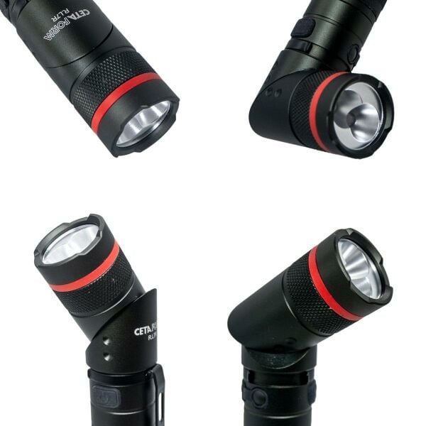 CETA R.L7R Şarjlı Uv Özellikli El Feneri 900 Lümen (Focus Özellikli)