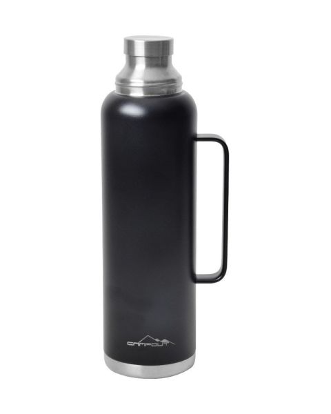 NURGAZ Campout Çift Katmanlı Termos Siyah 1500 ml (NG 164)