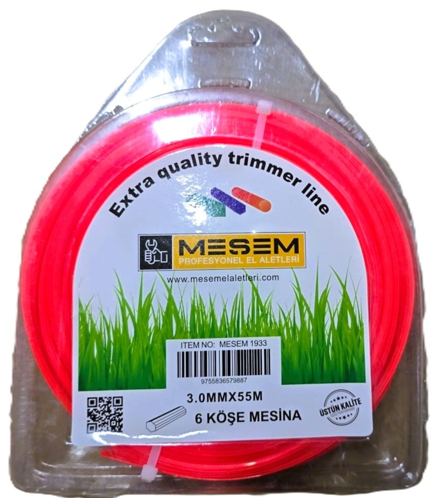 Meşem 1933-  Misina İpi 6 Köşe 3 mm x 55 mt