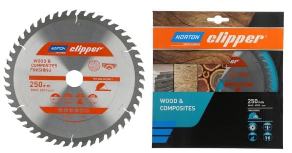 NORTON Clipper TCT Ağaç Elmas Testere 250x30 48 Diş