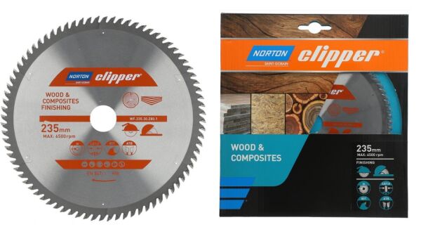 NORTON Clipper TCT Ağaç Elmas Testere 235x30 48 Diş