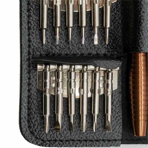 ROX Wood Deri Çantalı 25 Parça Hassas Tornavida Takımı