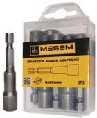 Meşem 3601 Manyetik Somun Adaptörü 8x65mm (10 Adet)