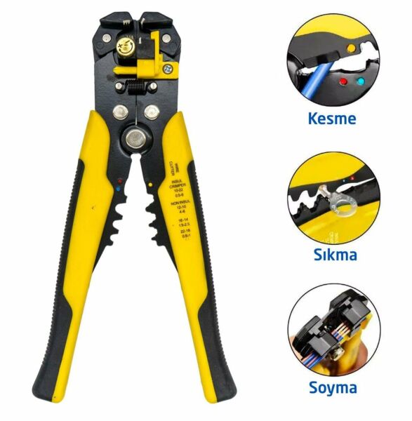 NEXON 5472 Çok Fonksiyonlu Otomatik Kablo Sıyırıcı Kesici Pense