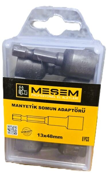 Meşem 3605- Manyetik Somun Adaptörü 13x48mm (8 Adet)
