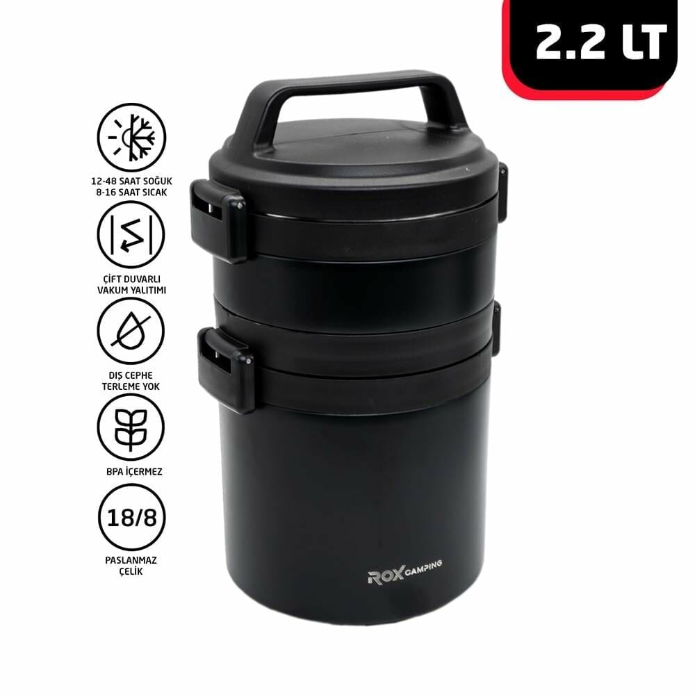 ROX Camping Yemek Termosu 2.2 Litre (153CAMP2200)