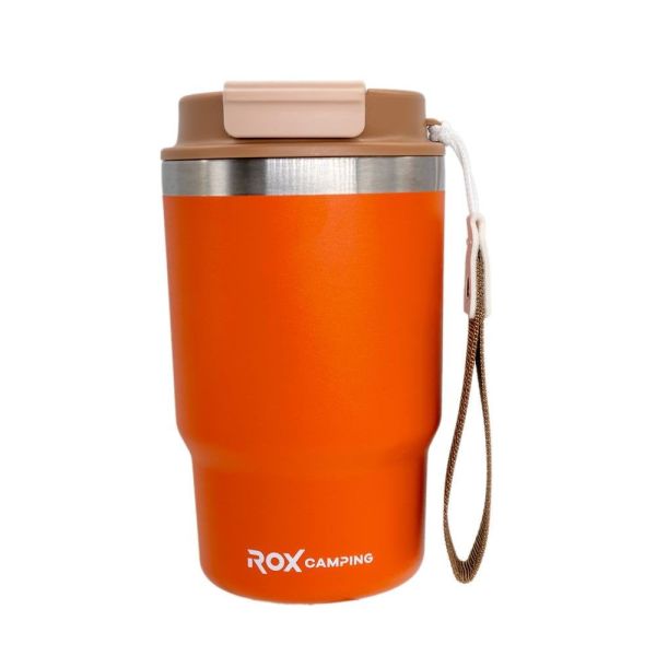 ROX Camping Pipetli Termos 0.48 Litre  - Turuncu (153CAMP0195)