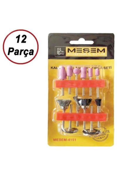 Meşem 4151- Kalıpçı Taşlama /Tel Fırça/ Gravür Seti 12 Parça