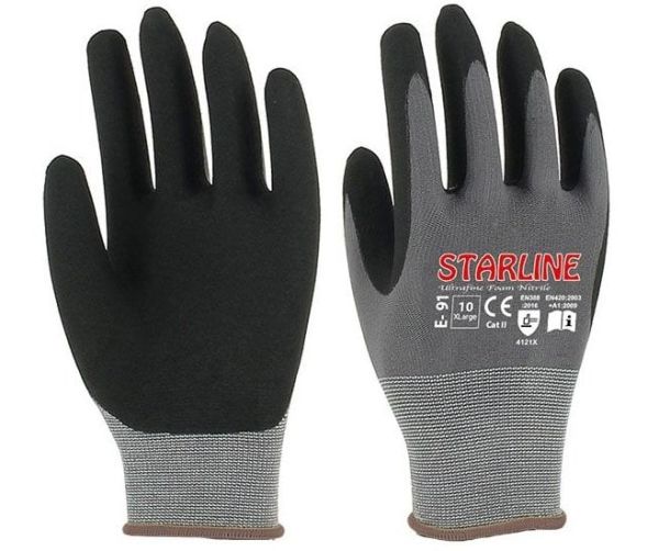 STARLINE E-91 Nitril Köpük Eldiven 10 Numara